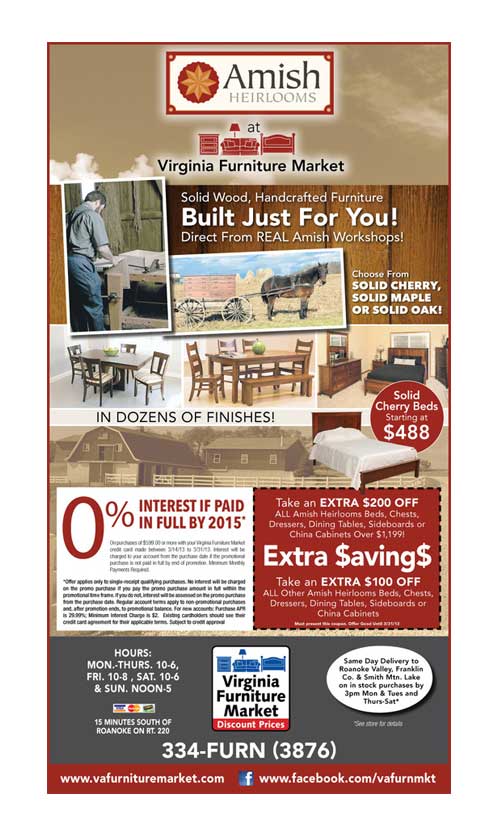 Virginia Furniture Market ad
